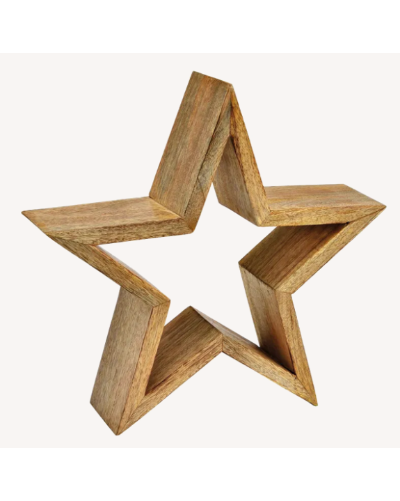 ETOILE BOIS H33 CM