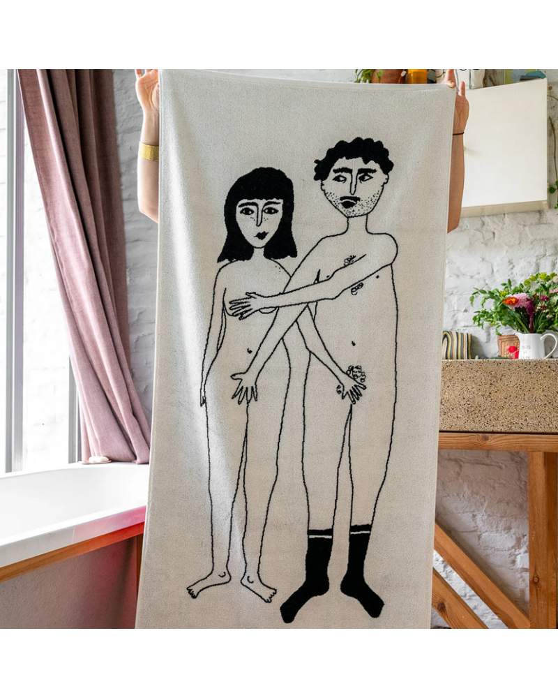 SERVIETTE DE BAIN COUPLE FACE 70x140CM