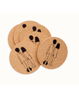 S/6 DESSOUS DE VERRE