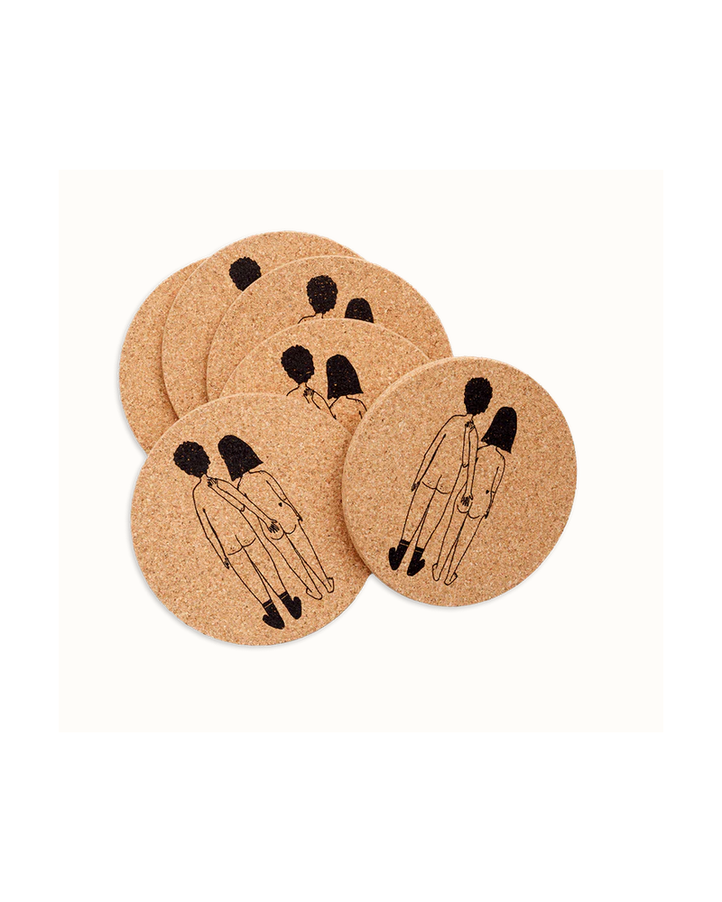 S/6 DESSOUS DE VERRE