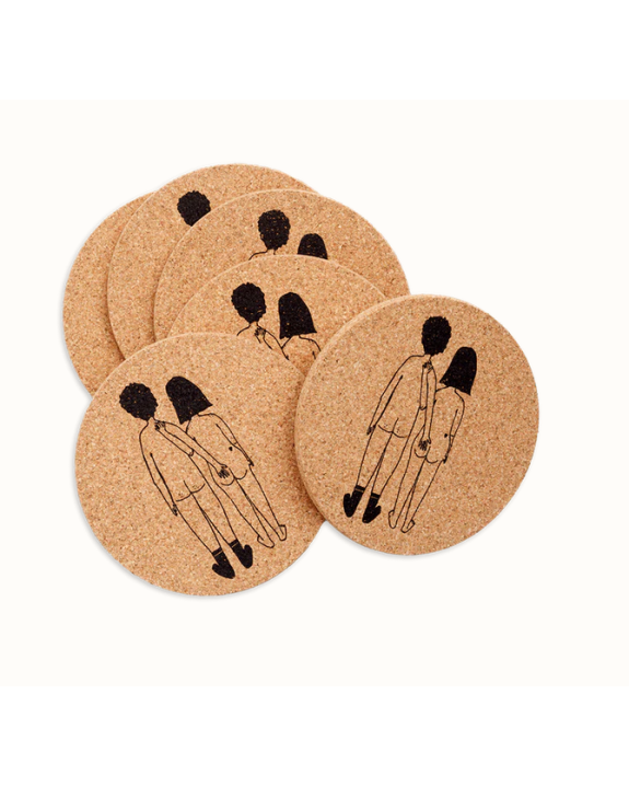 S/6 DESSOUS DE VERRE