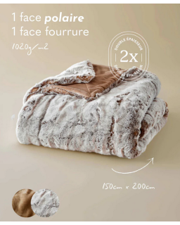 PLAID FAUSSE FOU. FRISSON NAT