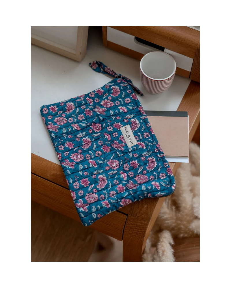 POCH. PLATE EDEL AQUA