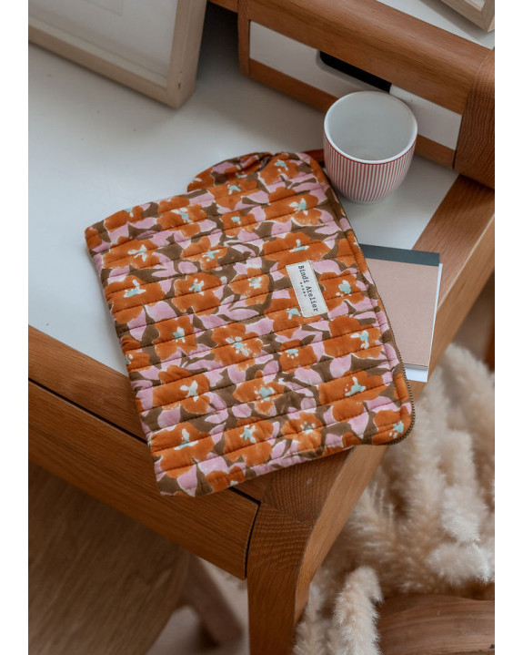 POCHETTE PLATE POSY CANNELLE