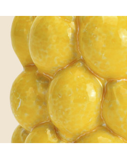 POT CITRON Ø8XH10 CERAM JAUNE
