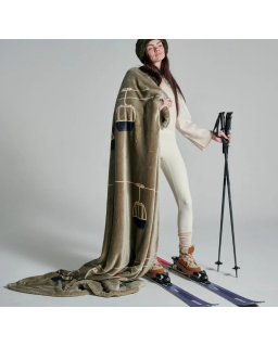 PLAID TELECABINE TAUPE