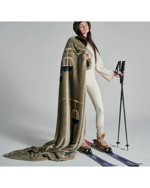 PLAID TELECABINE TAUPE