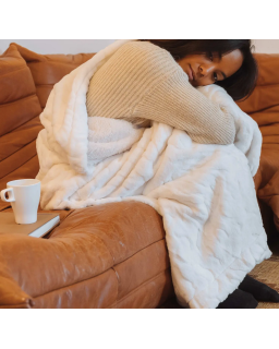 PLAID COCOONING OURS POLAIRE