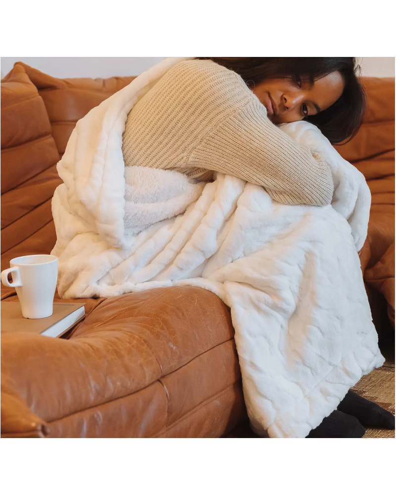 PLAID COCOONING OURS POLAIRE