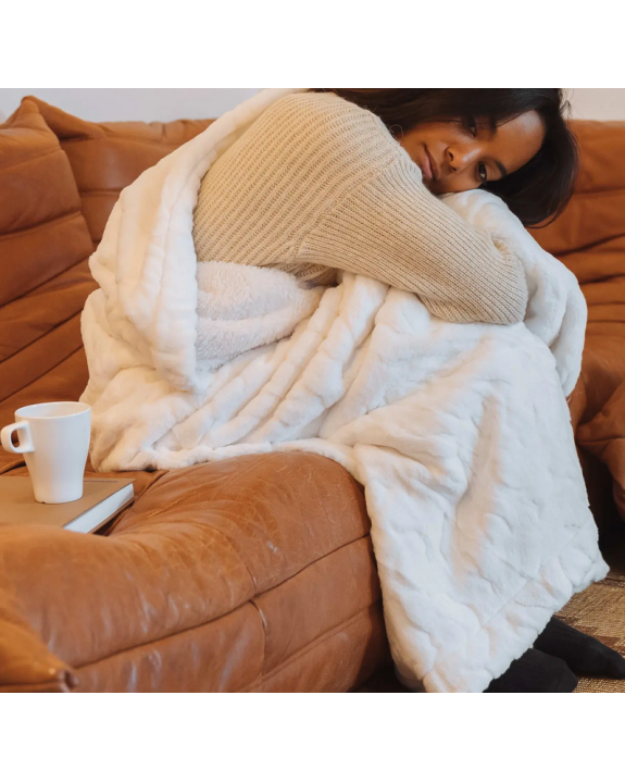 PLAID COCOONING OURS POLAIRE