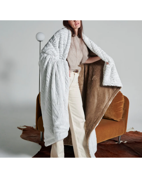 PLAID COCOONING TIGRE BEIGE