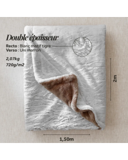 PLAID COCOONING TIGRE BEIGE