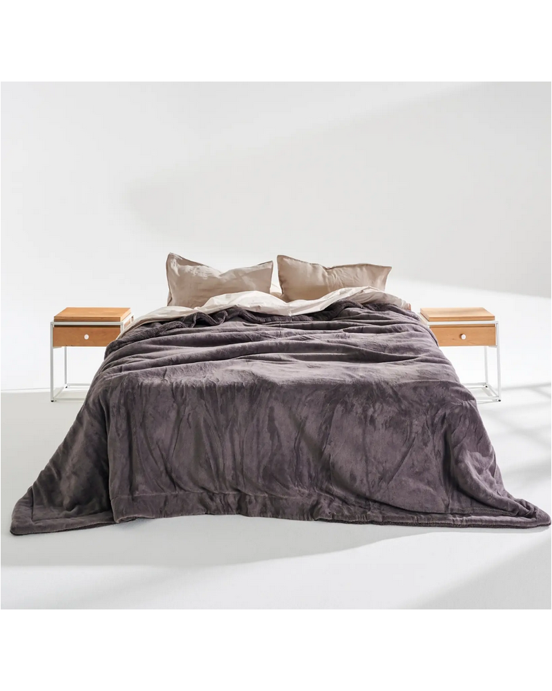 COUVRE LIT KING SIZE GRIS