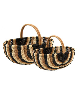 PANIER GM NOIR/NAT - ROT+CORD