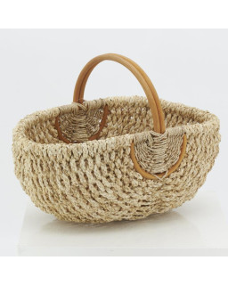 PANIER GM ROTIN NAT+MAIS