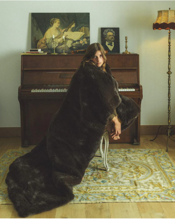 PLAID FAUSSE FOU. POLAR BEAR