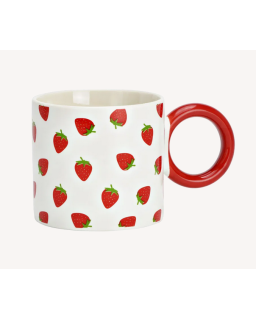 TASSE MOTIF FRAISE 330ML
