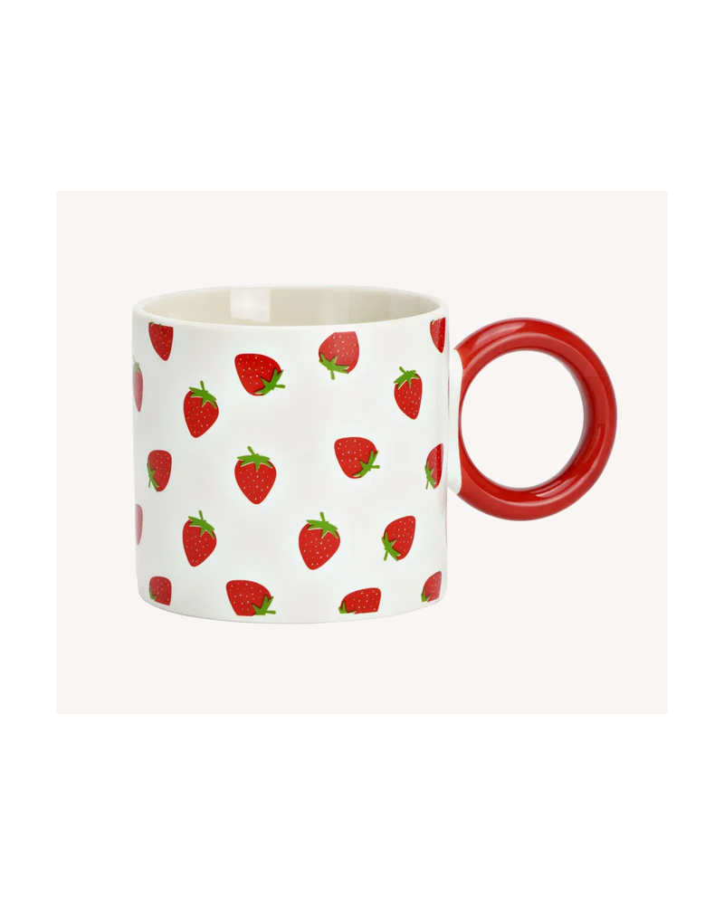 TASSE MOTIF FRAISE 330ML