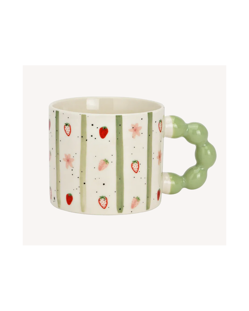 TASSE MOTIF FRAISE 340ML