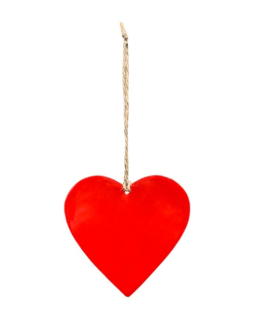 COEUR METAL ROUGE 10X10