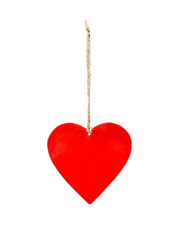 COEUR METAL ROUGE 10X10