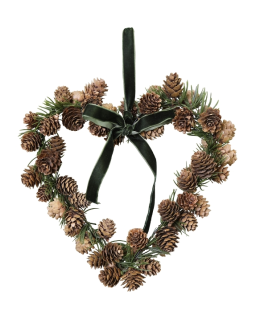 COURONNE COEUR CONE 28CM