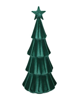 SAPIN VELOURS VERT H39CM