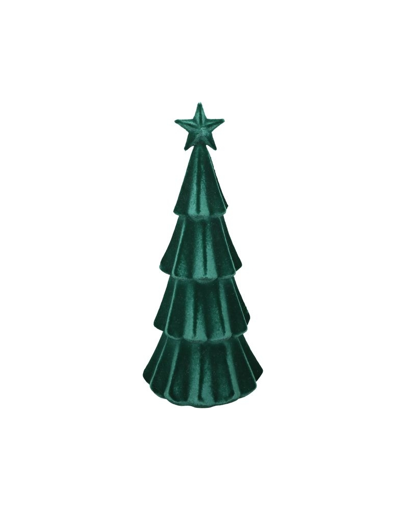 SAPIN VELOURS VERT H39CM